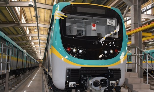 FILE – New metro railcar imported by Egypt