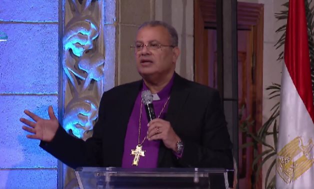 Andrea Zaki, Head of Egypt's Evangelical community, delivers a speech during the community’s Christmas celebrations on Friday - Still image/Evangelical community