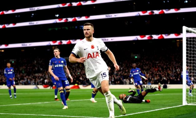 Tottenham Hotspur's Eric Dier celebrates scoring their second goal before it is disallowed Action Images via Reuters/Matthew Childs/File Photo