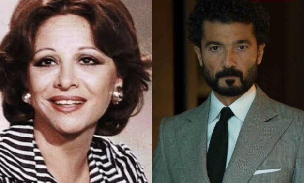 File: Faten Hamama and Khaled El Nabawy.