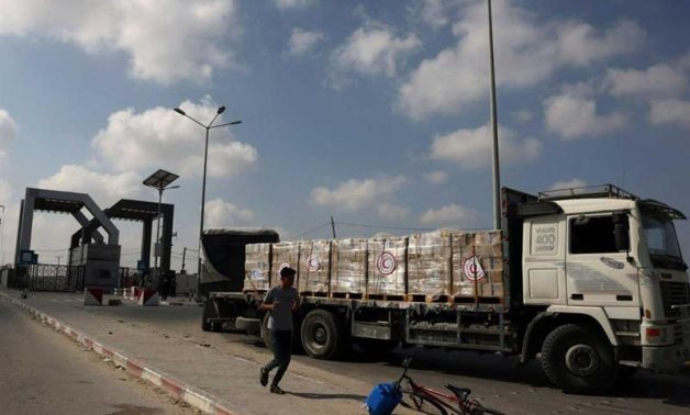 The Egyptian Red Crescent delivers aid to Gaza - FILE/ERC