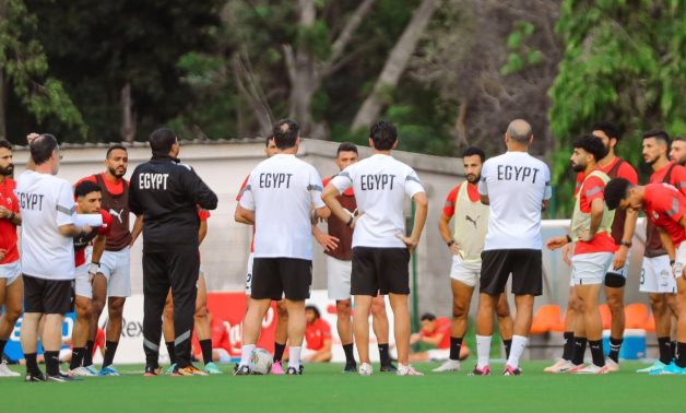 File - The Pharaohs' final preparations for the game, EFA official twitter 