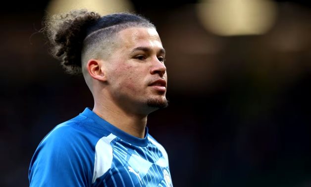 Manchester City's Kalvin Phillips during the warm up before the match REUTERS/Molly Darlington/File Photo 
