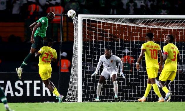 Nigeria's Victor Osimhen scores a goal later disallowed REUTERS/Siphiwe Sibeko
