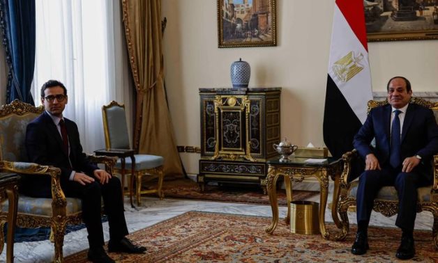 Séjourné met President Abdel Fattah El Sisi and Foreign Minister Sameh Shoukry- Press Photo