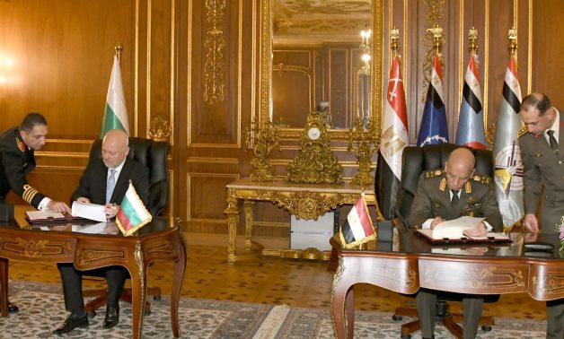 The Egyptian and Bulgarian Defense Ministers sign a memorandum of understanding in the field of defense cooperation – Press photo