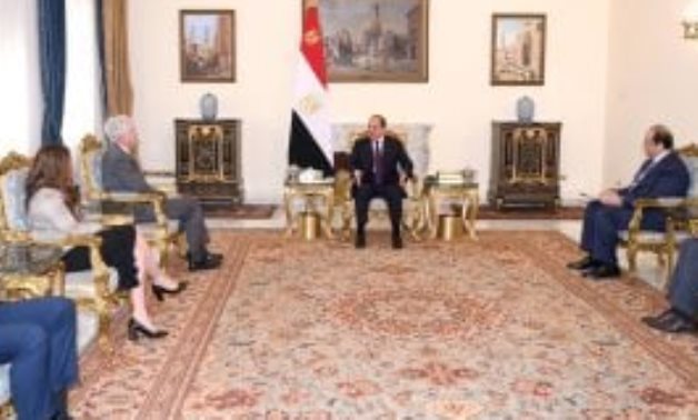 President Sisi Meets with CIA Director 