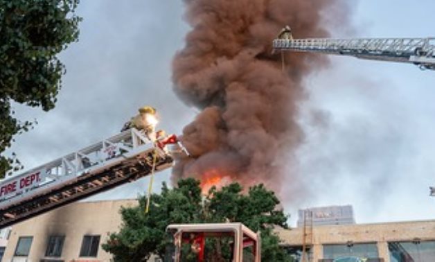 Downtown LA Firefighters Battle Intense Flames Fueled by Textiles- CC via Flickr/ Los Angeles Fire Department