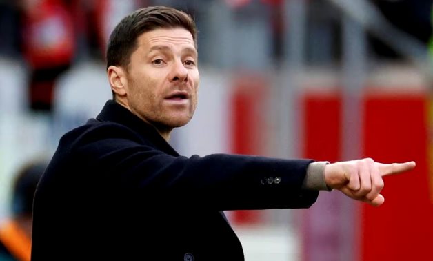 Bayer Leverkusen coach Xabi Alonso reacts REUTERS/Heiko Becker