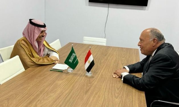 Sameh Shoukry and Saudi Foreign Minister bin Farhan met on February 21, on the sidelines of the G20 foreign ministers meeting in Rio de Janeiro, Brazil