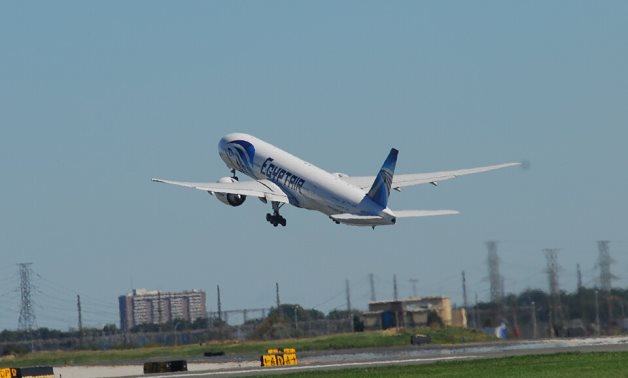 An EgyptAir plane taking off - Wikimedia Commons/Lord of the Wings