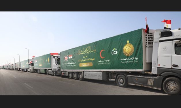A total of 100 trucks carrying 2,000 tons of humanitarian aid successfully reached the Gaza Strip through the Rafah border crossing - EZCH