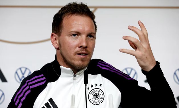 Germany coach Julian Nagelsmann during the press conference REUTERS/Benoit Tessier/File Photo