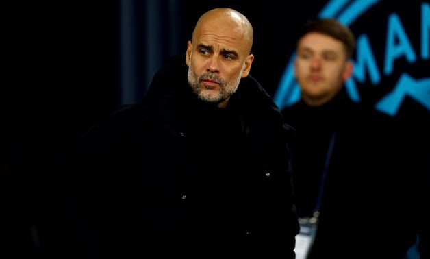 Manchester City manager Pep Guardiola before the match REUTERS/Molly Darlington/File Photo