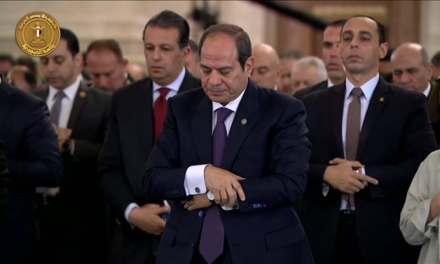President Sisi performs Eid prayers