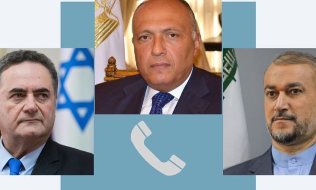 Egyptian Foreign Minister Sameh Shoukry held two phone conversations on Sunday, April 14, with his Iranian and Israeli counterparts, Hussein Amir-Abdollahian and Israel Katz, respectively