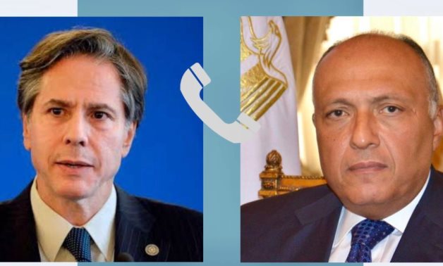 Egyptian Foreign Minister Sameh Shoukry held a phone call on Sunday with US Secretary of State Antony Blinken 