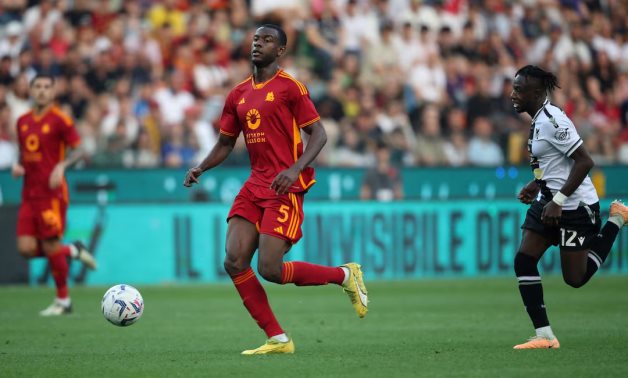AS Roma's Evan Ndicka in action with Udinese's Hassane Kamara REUTERS/Stringer/File photo 