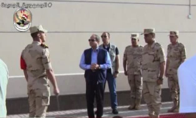 President Sisi inspects Military Academy - Channel one