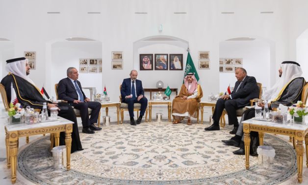 Foreign ministers of Egypt, Saudi Arabia, UAE, Jordan, Qatar, and Palestine meet in Riyadh – Press photo