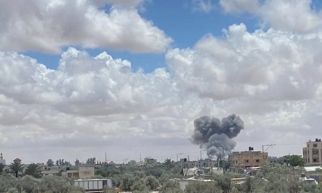 Strikes on eastern Rafah May 6, 2024 - press photo