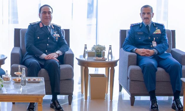 Lieutenant General Mahmoud Fouad Abdel Jawad, Commander of the Egyptian Air Forces, met with Lieutenant General Turki bin Bandar bin Abdulaziz, Commander of the Royal Saudi Air Forces