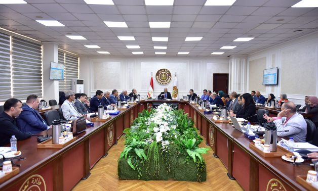 Minister of Labor Hassan Shehata holds discussions with officials regarding a new labor draft law that will soon be presented for discussion in the House of Representatives, May 19, 2024 - Cabinet