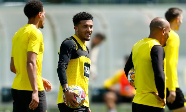 Borussia Dortmund's Jadon Sancho during training REUTERS/Leon Kuegeler/File Photo