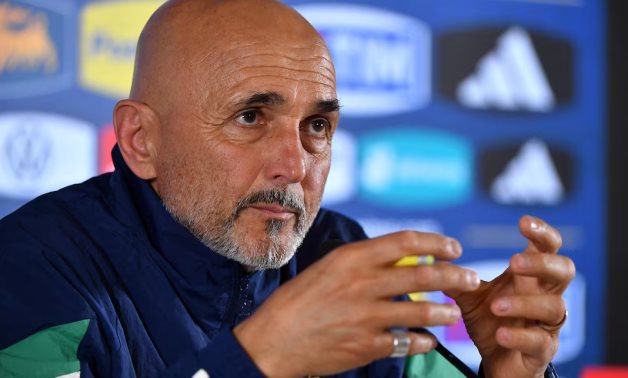 Italy coach Luciano Spalletti during the press conference REUTERS/Jennifer Lorenzini