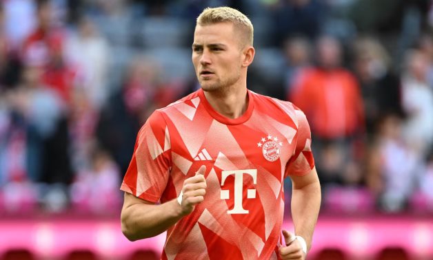 Bayern Munich's Matthijs de Ligt during the warm up before the match REUTERS/Angelika Warmuth/ File Photo