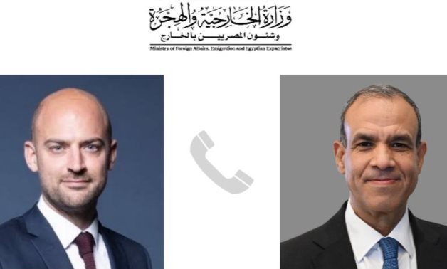 Egyptian Minister of Foreign Affairs and Immigration Badr Abdelatty spoke with Jean-Noel Barrot, Minister of Foreign Affairs of France, on October 11, 2024- press photo