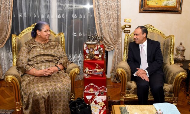 Minister of Foreign Affairs Badr Abdel Aty meets with the newly appointed United Nations Secretary-General's Special Representative for Libya, Hanna Tetteh. – Cabinet