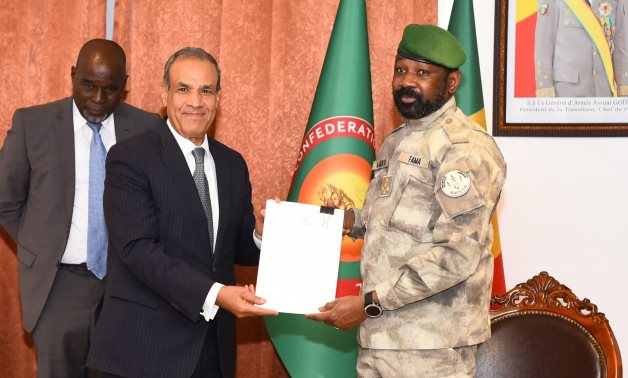 Minister of Foreign Affairs and Emigration Badr Abdelatty met with Malian President Assimi Goita on Thursday, July 24