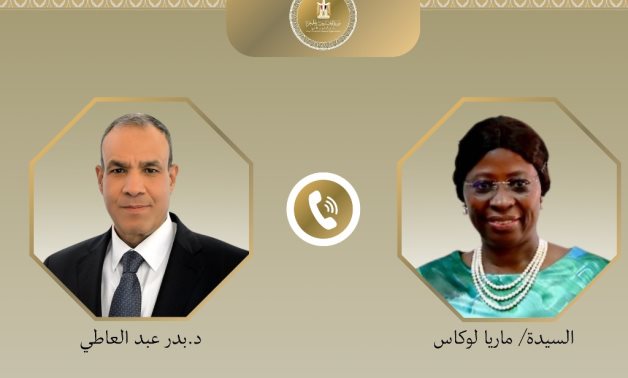 Egypt’s Minister of Foreign Affairs and Emigration Badr Abdelatty,  held a telephone conversation with Ms. Maria Lucas, Minister of Foreign Affairs of the Republic of Mozambique