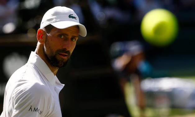 Serbia's Novak Djokovic looks on during his semi final match against Italy's Jannik Sinner REUTERS/Stephanie Lecocq/ File Photo 