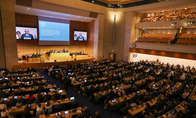 Image from the second part of the fifth session of the Intergovernmental Negotiating Committee on plastic pollution, including in the marine environment (INC-5.2) in Geneva, Switzerland. - UNEP