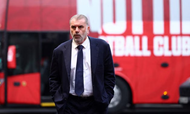 Tottenham Hotspur manager Ange Postecoglou arrives before the match Action Images via Reuters/Andrew Boyers/File Photo