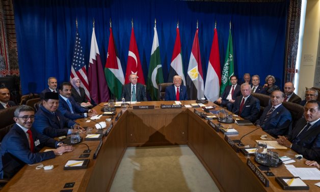 US President Donald Trump discusses Gaza war with Arab and Muslim leaders on the sidelines of the UNGA 80 in New York - White House