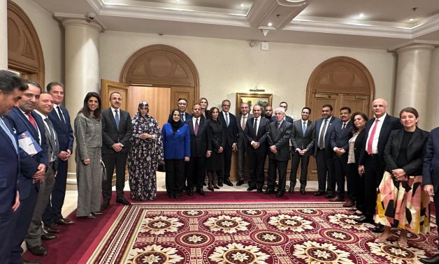 Badr Abdelatty, Minister of Foreign Affairs, Emigration, and Egyptian Expatriates Affairs, met on Thursday with the ambassadors of Arab countries accredited to UNESCO