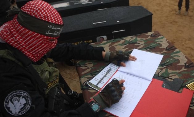 Hamas hands over dead Israeli captives to the Red Cross as part of a Gaza ceasefire deal in February 2025 - FILE/Hamas