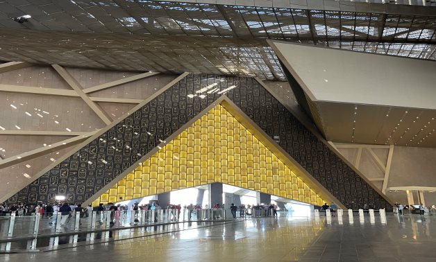 The entrance hall of the Grand Egyptian Museum - Egypt Today/ Samar Samir