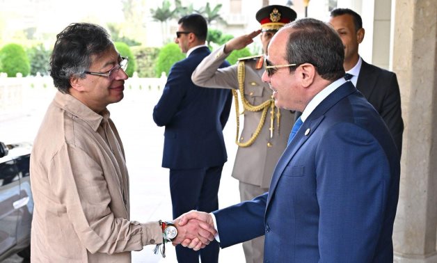 Egyptian President Abdel Fattah El-Sisi (R) receives Colombia’s President Gustavo Petro in Cairo, 31 Oct. 2025 - Egyptian Presidency