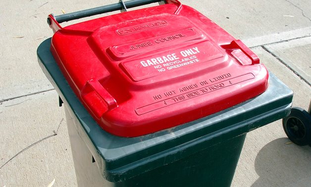 120 litre domestic waste garbage bin - CC via Wikimedia
