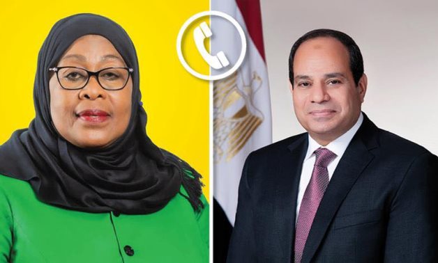 President Abdel Fattah El-Sisi held a phone call with President of the United Republic of Tanzania, Samia Suluhu Hassan