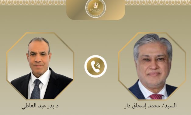 Dr. Badr Abdelatty, Minister of Foreign Affairsheld a telephone conversation with Mr. Muhammad Ishaq Dar, Deputy Prime Minister and Minister of Foreign Affairs of the Islamic Republic of Pakistan