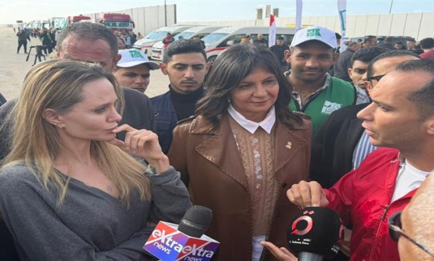 Angelina Jolie Visits Rafah Crossing and El Arish Hospital on Humanitarian Mission.