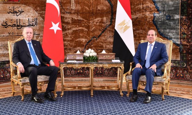 Egyptian President Abdel Fattah El-Sisi and Turkish President Recep Tayyip Erdoğan hold talks in Cairo, 4 Feb. 2026. Egyptian Presidency