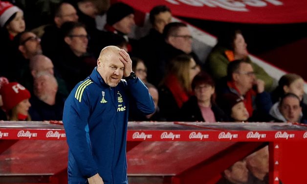 Nottingham Forest manager Sean Dyche reacts Action Images via Reuters/Andrew Boyers