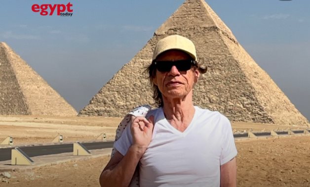 Mick Jagger Shares Solo Moments From His Visit to Egypt’s Pyramids.