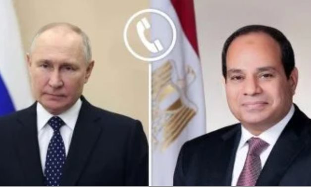 Sisi, Putin discuss latest regional and international developments in phone call Tuesday - file 